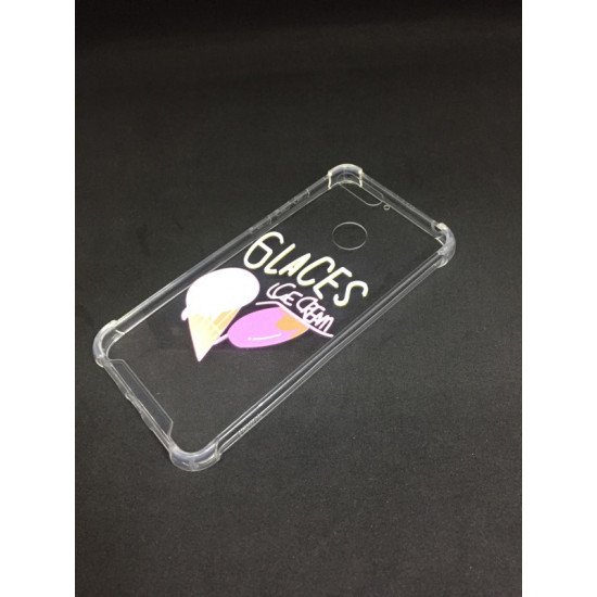 Capa Anti-Shock With Design For Huawei Y6 2018 Transparent